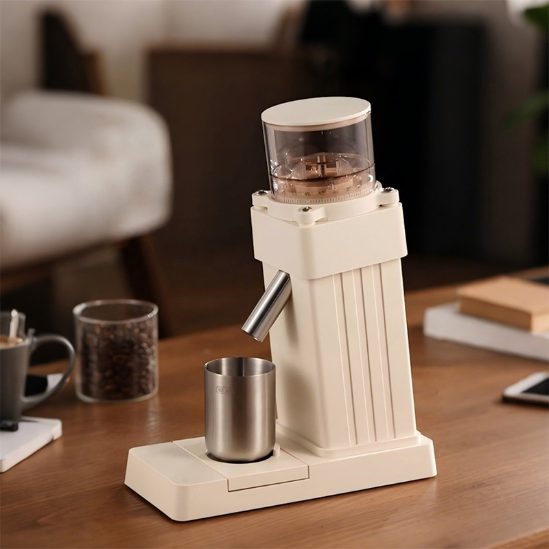 Coffee Grinder Burr Flat - Coffee Grinder with Scale, 60 Adjustable