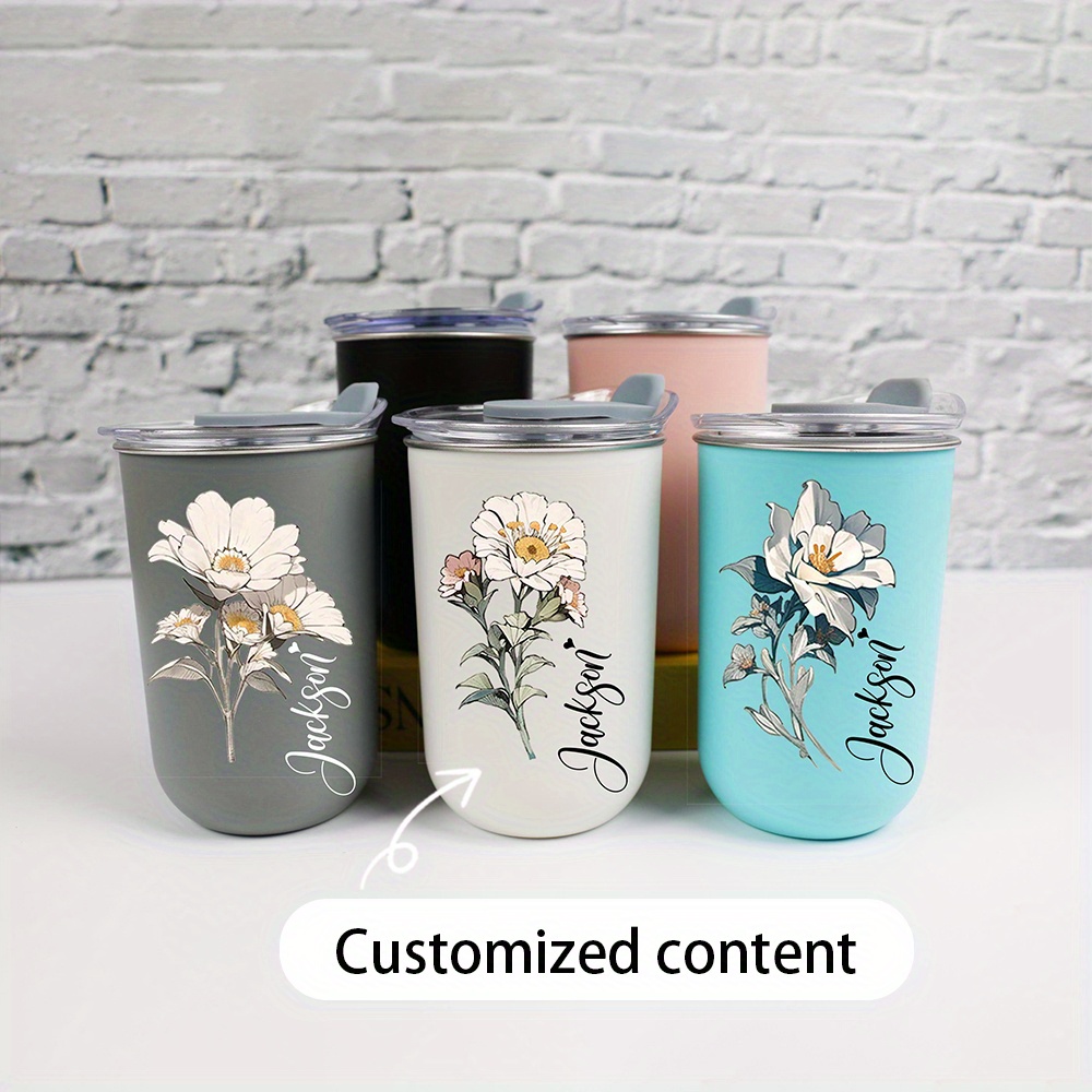 Custom Name Vintage White Flor - огляд і ціна Coffee Equipment Gift