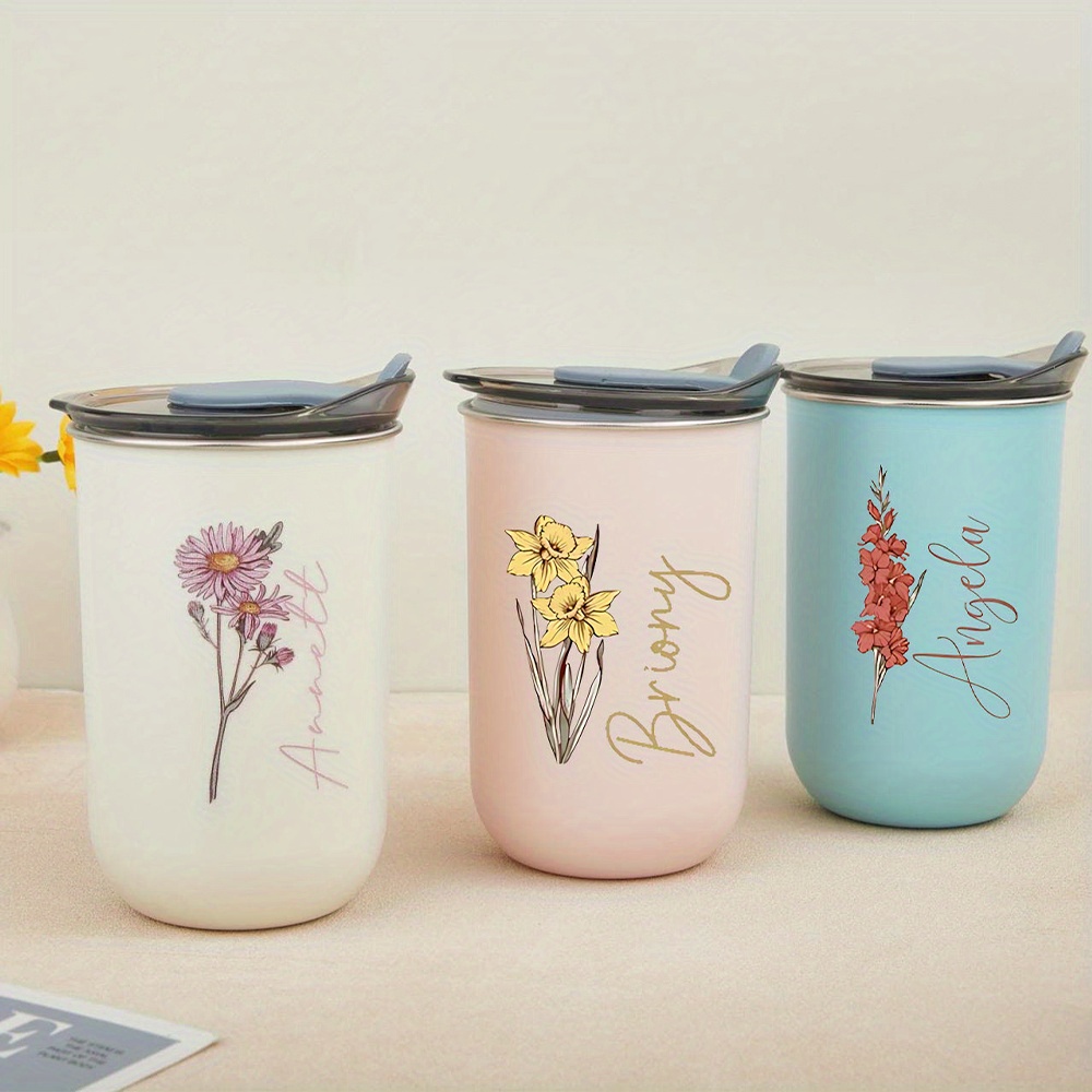 Custom Birth Flower Stainless  - огляд і ціна Coffee Equipment Gift